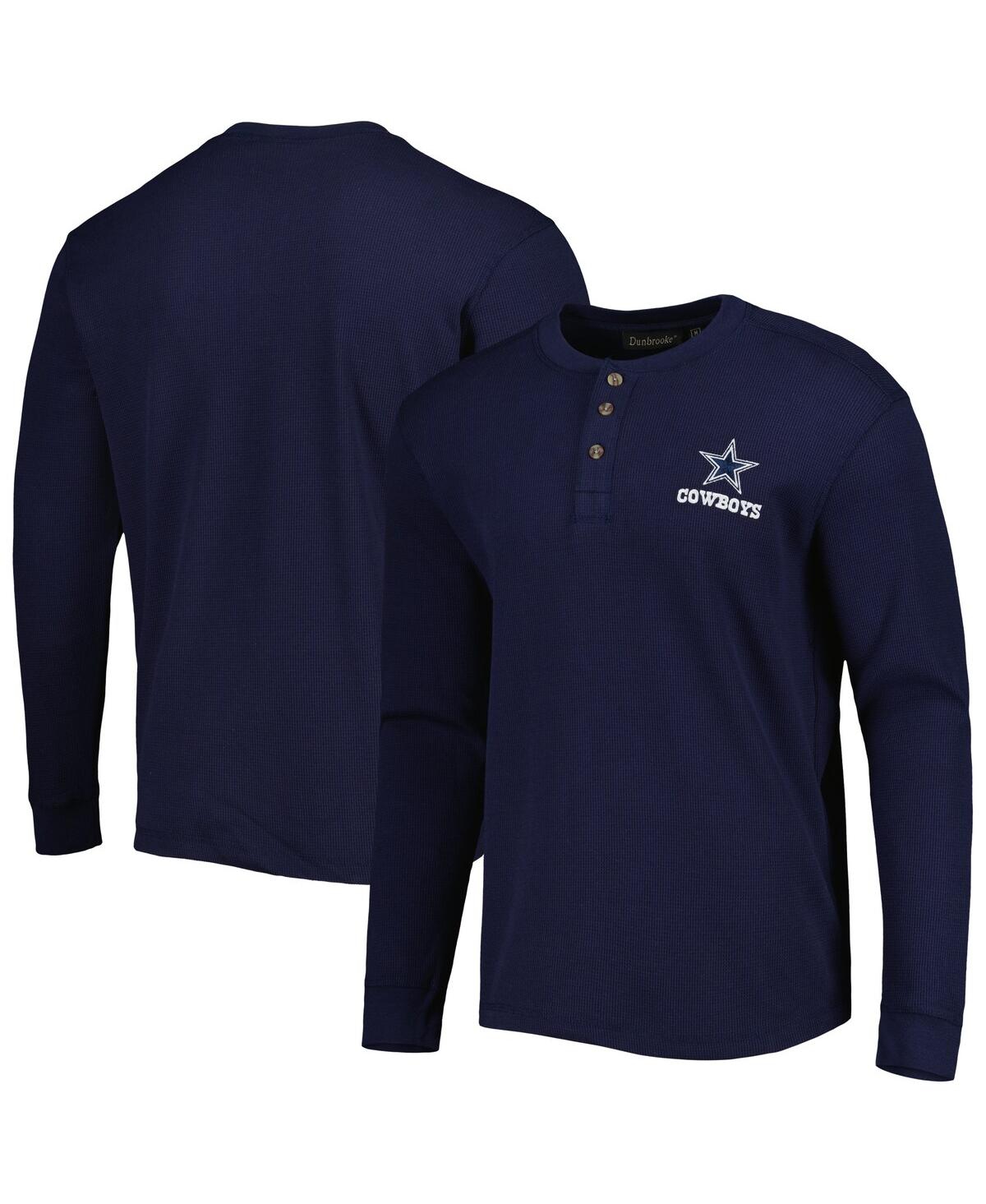 Men's Navy Dunbrooke Maverick Thermal Henley Long Sleeve T-shirt - Navy