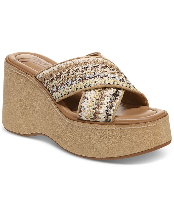 Zodiac Women s Nessa Slip On Criss Cross Band Platform Wedge