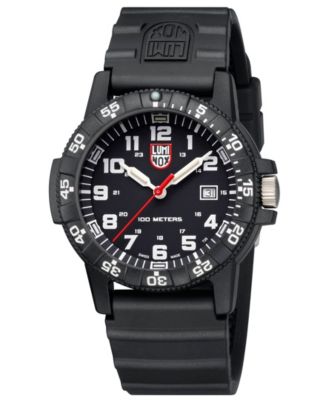 Men's 0321 Sea Turtle Black Rubber Bracelet Watch