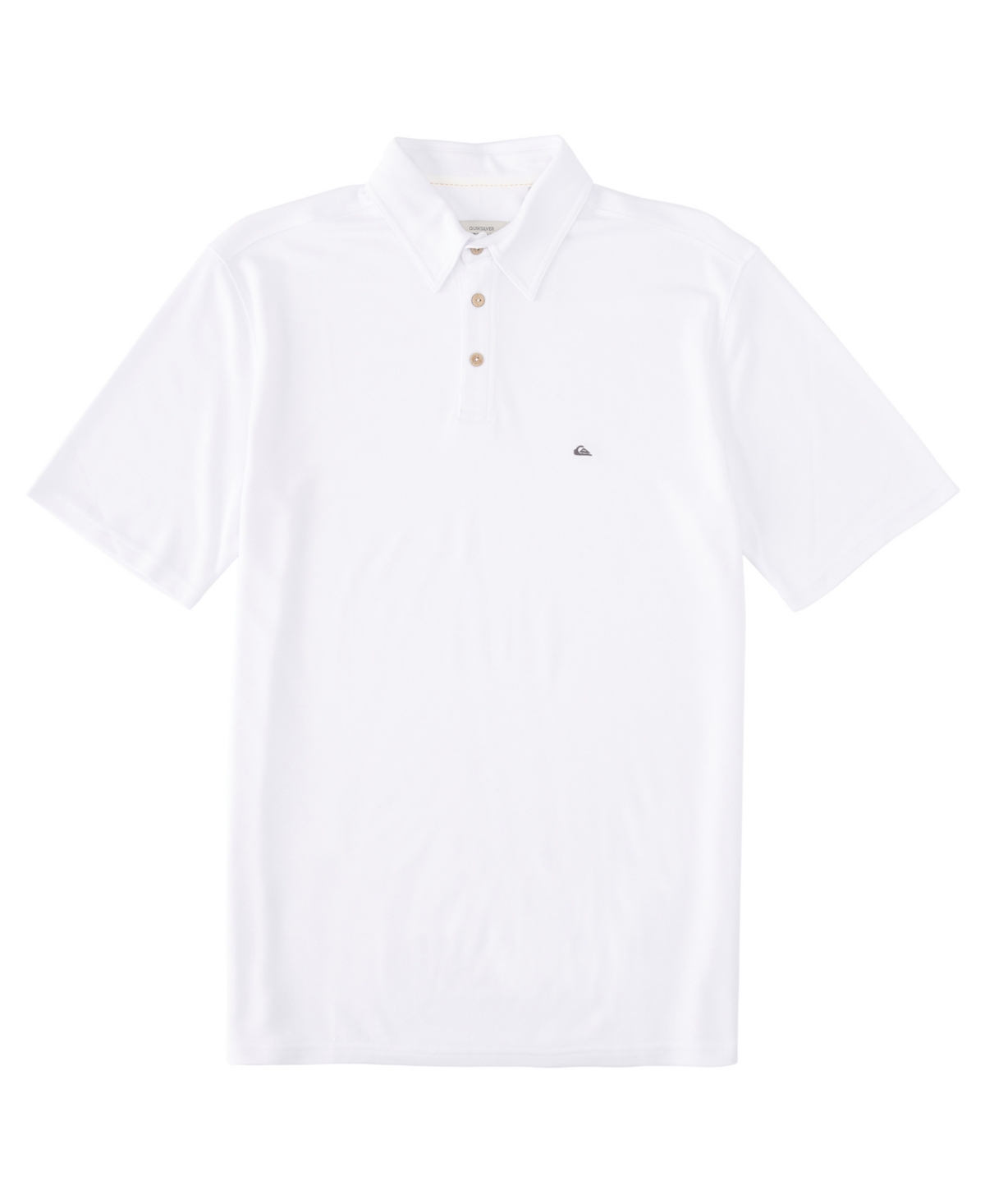 Quiksilver Waterman Men's Water Polo 3 Short Sleeve Polo Shirt In White