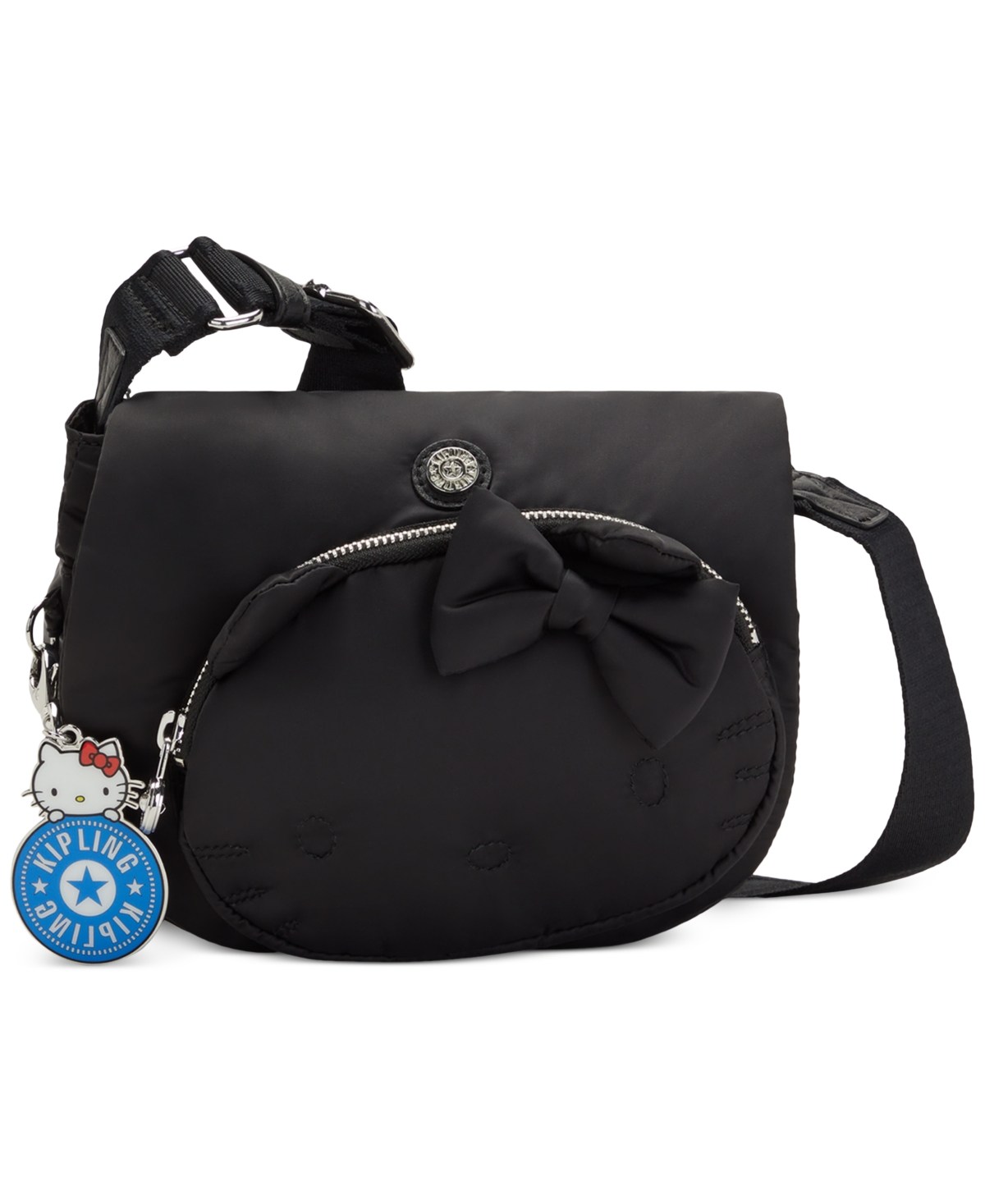 Kipling Hello Kitty Charm And Bow Ryanne Small Crossbody Bag In Hello
