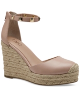 I.n.c. International Concepts Masin Closed-Toe Wedge Espadrilles, Created for Macy's - Blush Smooth