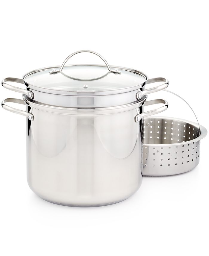 Tools of the Trade Stainless Steel 4 Qt. Soup Pot with Steamer