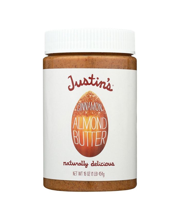 Justin's Nut Butter Almond Butter Cinnamon Case of 6 16 oz. Macy's