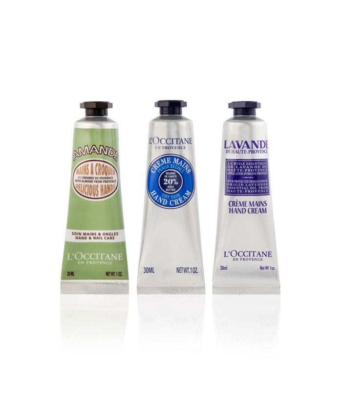 L'Occitane Hand Cream Classics, 3Piece Set of Moisturizing Hand Creams Macy's