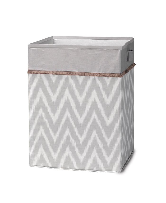 Lambs & Ivy Urban Jungle Gray/White Chevron Storage/Hamper Macy's