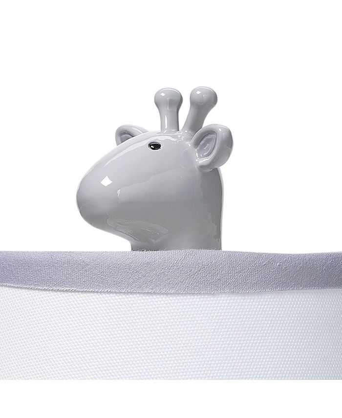 Lambs & Ivy Giraffe and a Half Gray/White Nursery Lamp with Shade and