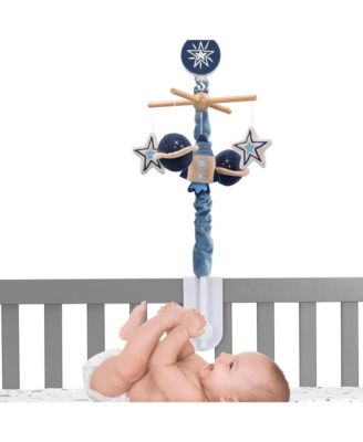 Sky Rocket Planets/Stars Musical Baby Crib Mobile Soother Toy- Blue