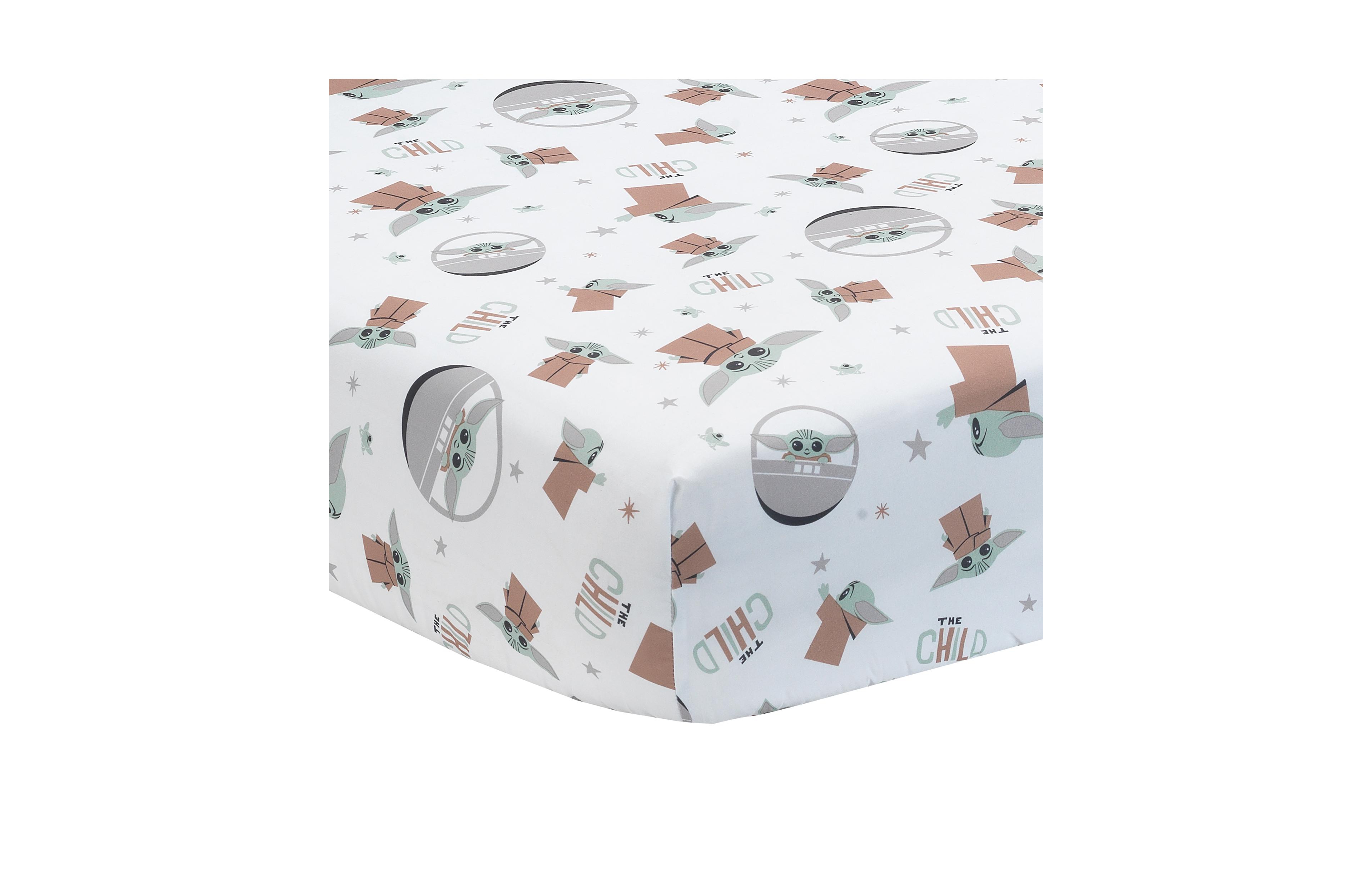 Lambs & Ivy Star Wars Mandalorian The Child/Baby Yoda/Grogu Fitted Crib Sheet