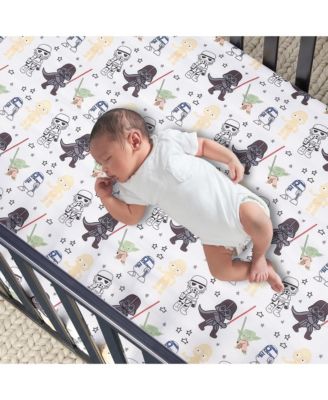 Star Wars Classic Fitted Crib/Toddler Sheet - Yoda/Darth Vader