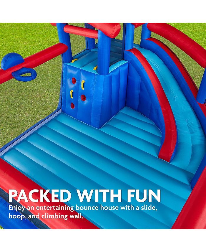 Sunny & Fun Bounce House Bouncy House for Kids Outdoor w/Toddler Slide