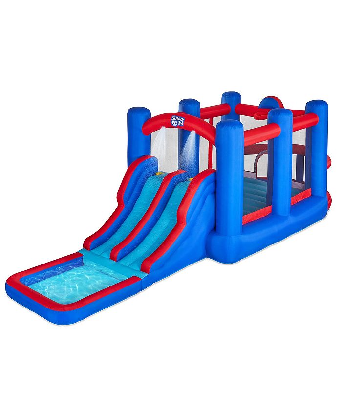 Sunny & Fun Inflatable Water Slide, Blow up Pool & Bounce House Macy's