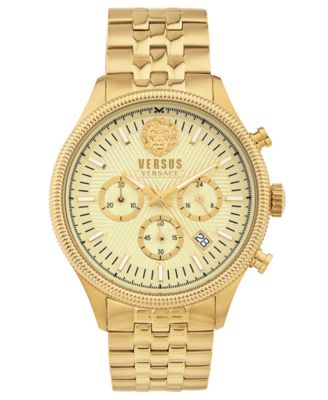 Versus Versace - Men's Chronograph Colonne Ion Plated Stainless Steel Bracelet Watch 44mm
