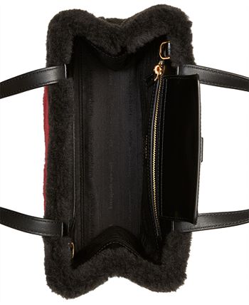 Kate Spade New York Faux Fur Leather-Trimmed Tote - Black Totes, Handbags -  WKA330701