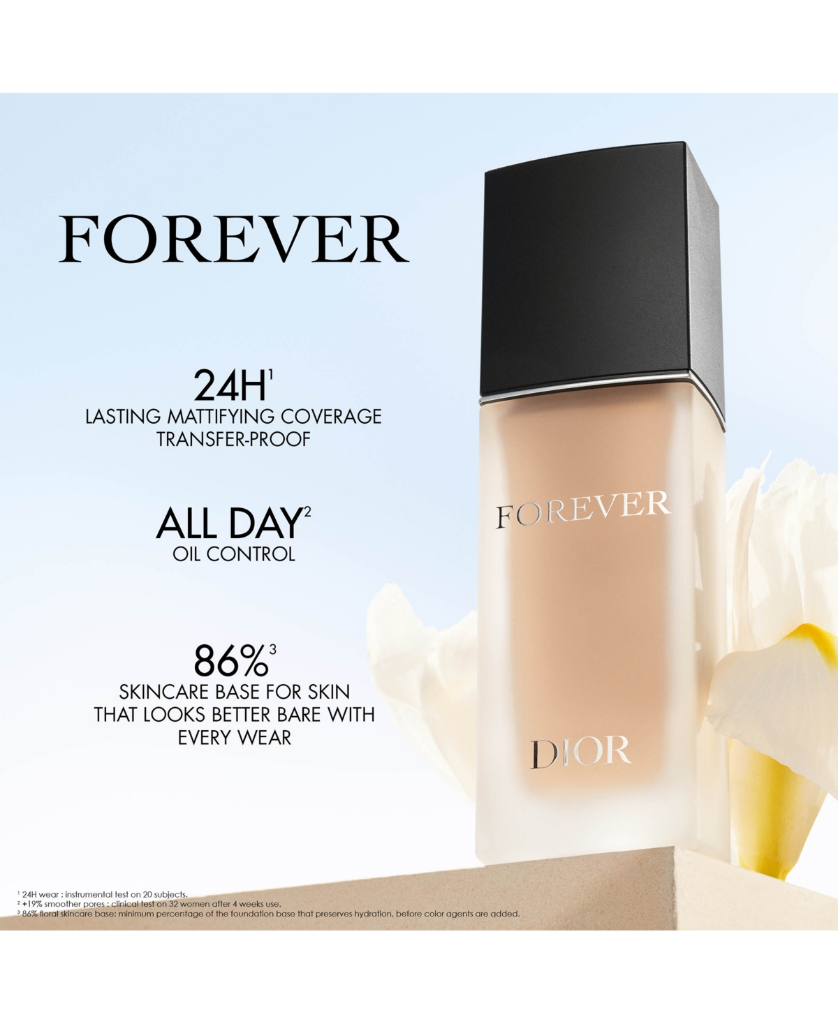 Shop Dior Forever Matte Skincare Foundation Spf 15 In . Warm (medium To Deep Skin With Warm Un