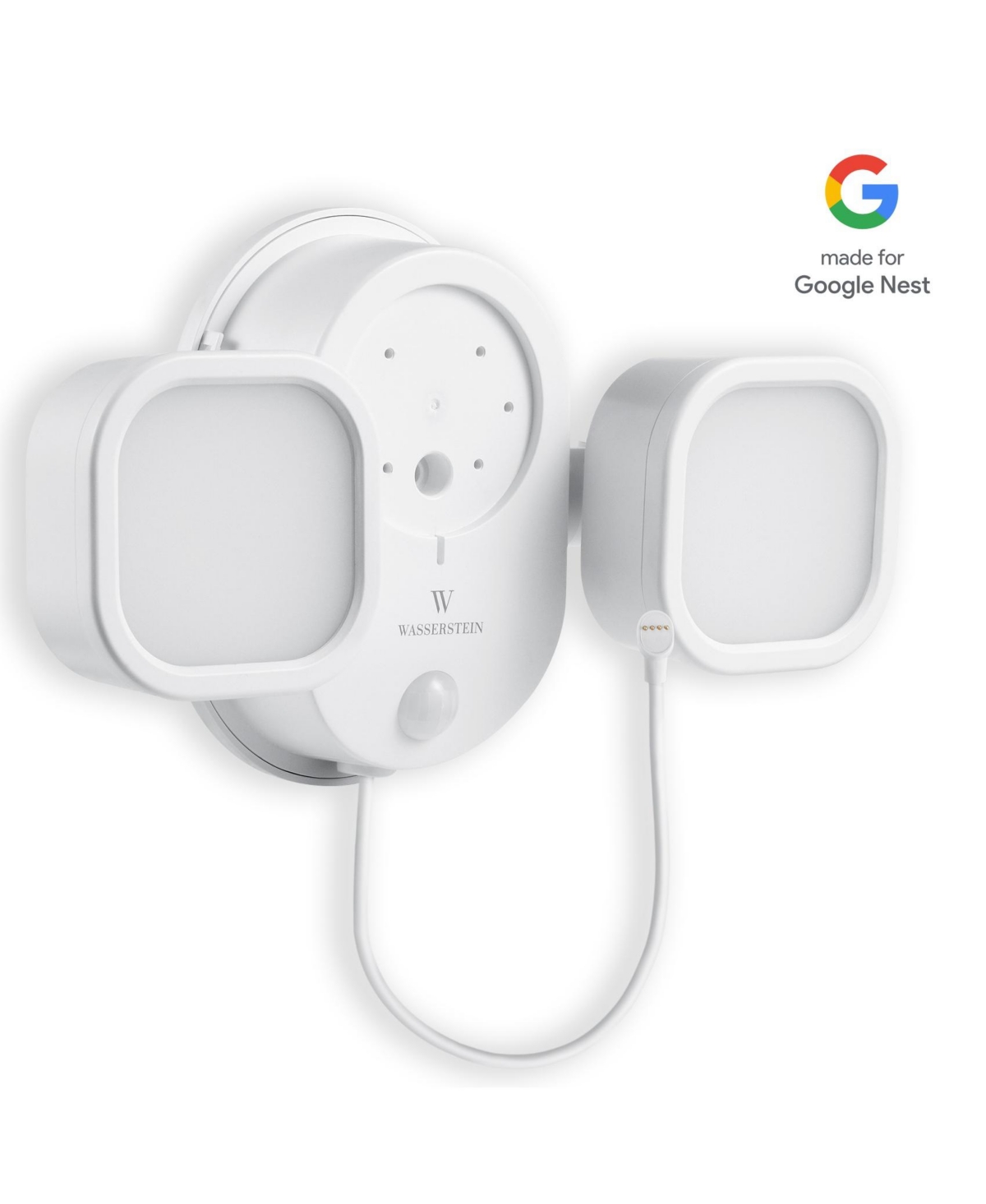 Wasserstein 3-in-1 Floodlight, Charger, and Mount for Google Nest Cam Outdoor or Indoor, Battery - Made for Google Nest (Camera Not Included)
