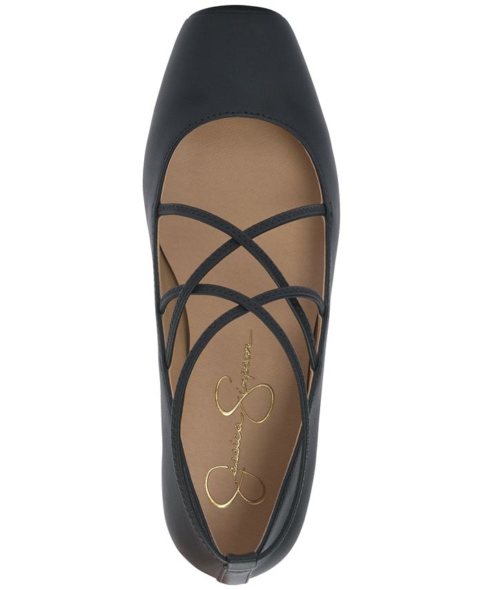 Jessica Simpson Women's Fantine Strappy Ballet Flats Macy's