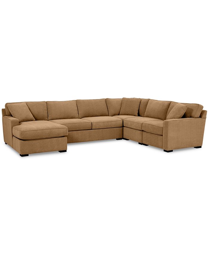 Furniture Radley 5Pc. Fabric Chaise Sectional Sofa with Corner Piece