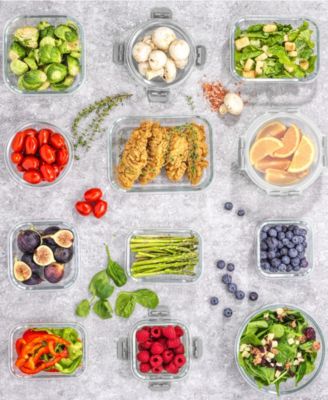 24-Pc. Glass Storage Containers with Lids