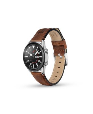 Unisex Barnesbrook Brown Genuine Leather Universal Smart Watch Strap 22mm
