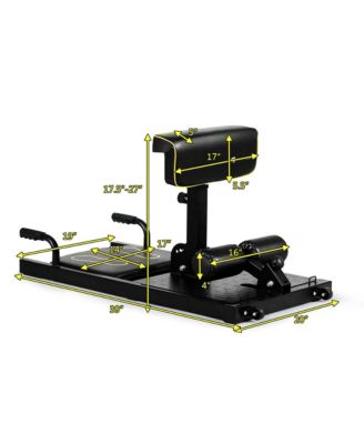 8-in-1 Multifunction Squat Machine Deep Sissy Squat Home Gym