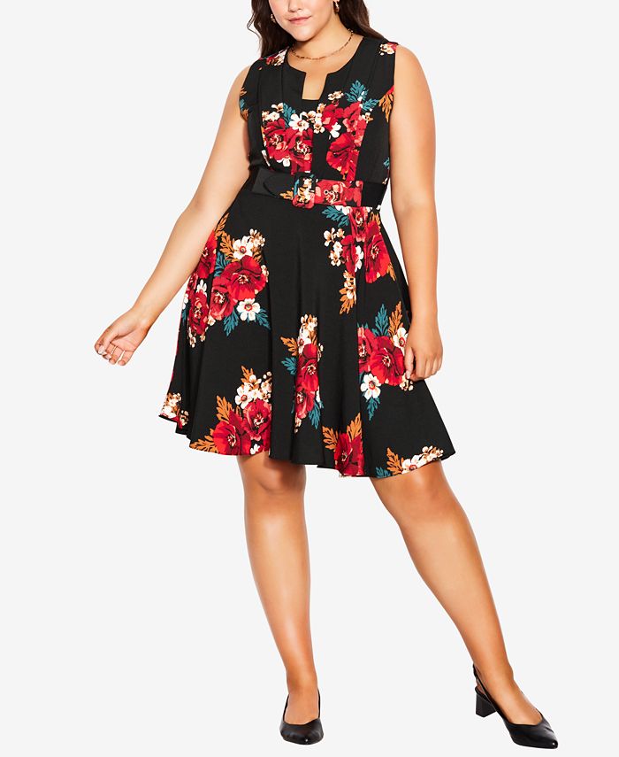CITY CHIC Trendy Plus Size Angelica Sleeveless Dress Macy s