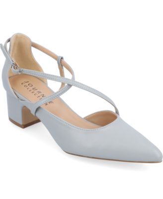 Women's Galvinn Strappy Pointed Toe Block Heel Pumps