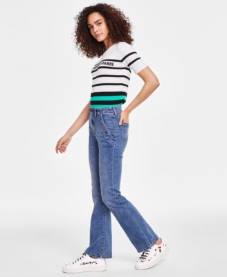 Women's Sailor Flared-Leg Jeans