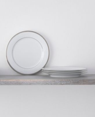 Regina Platinum Set of 4 Bread & Butter/Appetizer Plates, 6.25"