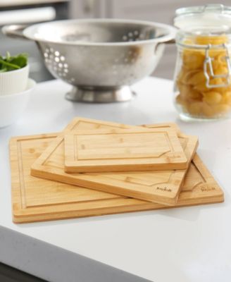 Bamboo 3 Piece Cutting Board Set