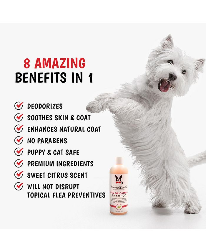 Warren London Neem Oil Oatmeal Dog Shampoo by For Sensitive Dry Itchy