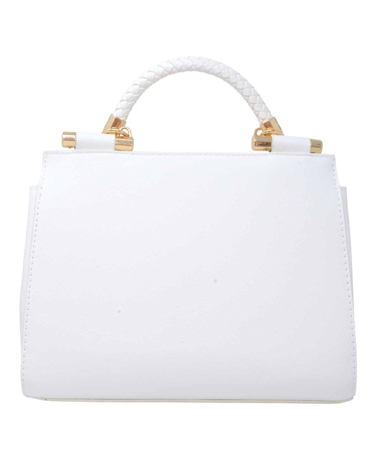 bebe Women's Natalie Top Handle Satchel Bag - White | Smart Closet