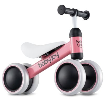 4 Wheels Baby Balance Bike Children Walker No-Pedal - Pink 42$