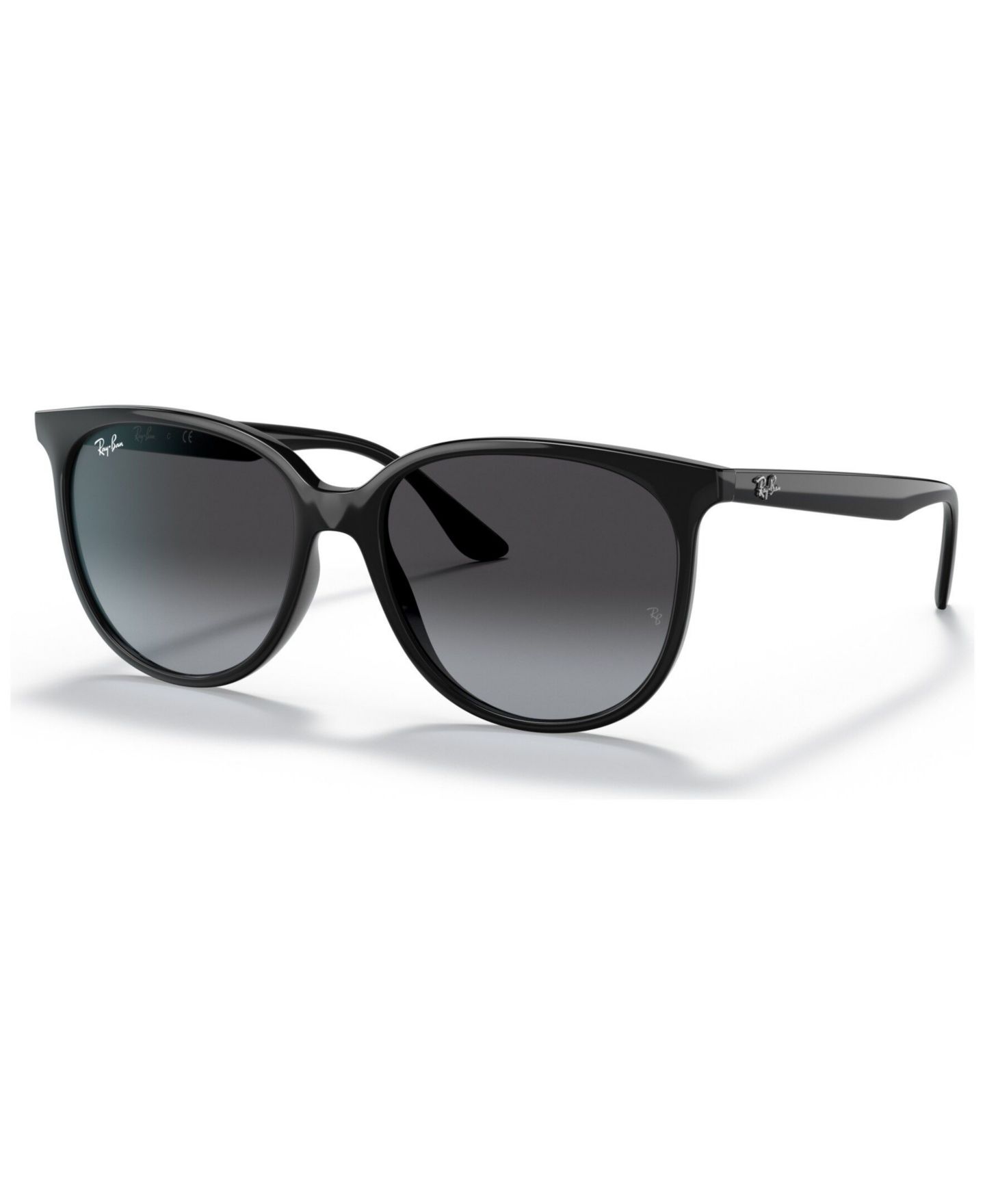 Женские солнцезащитные очки Ray-Ban Low Bridge Fit Sunglasses, Rb4378 54, цвет: Чёрный — фото 8