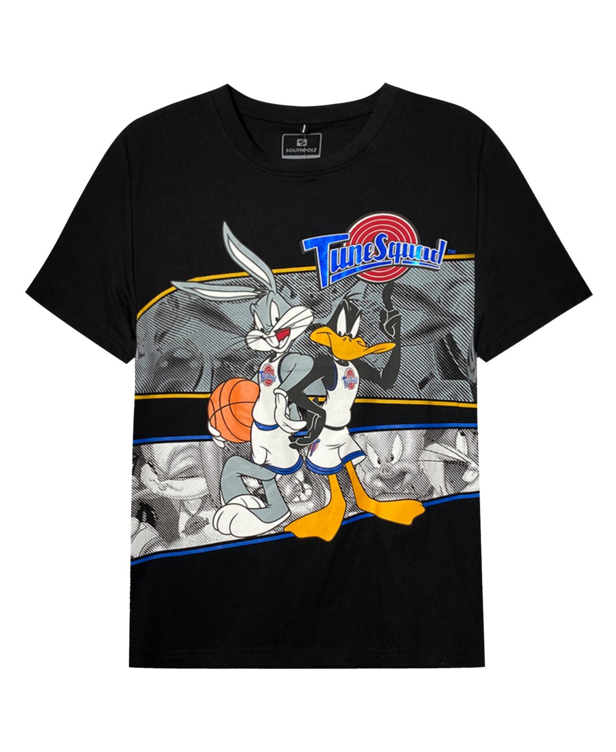 SOUTHPOLE MEN'S WARNER BROTHERS COLLABORATION CHARACTER GRAPHIC PRINTED T-SHIRT 