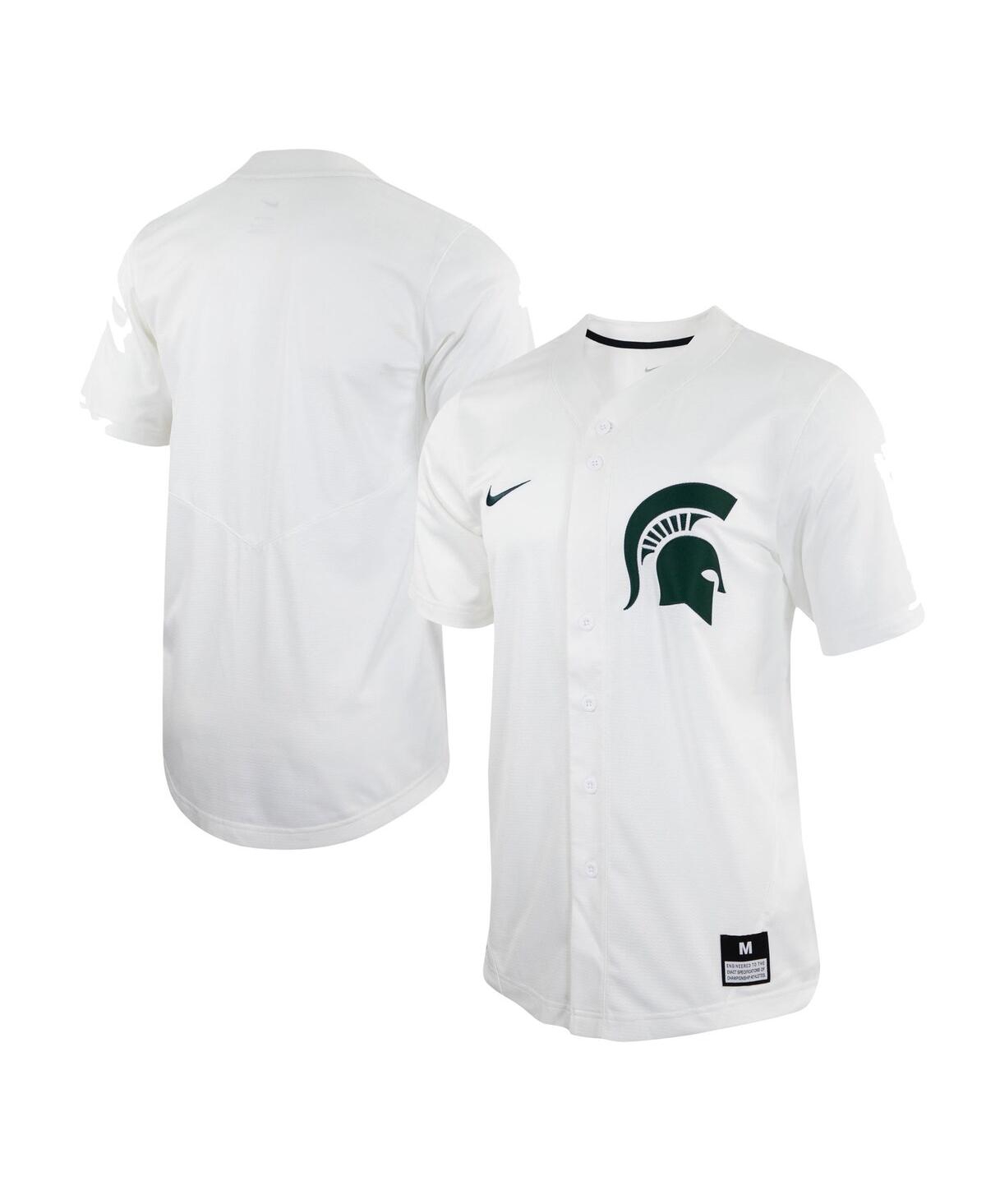Men's NikeMichigan State Spartans Replica Baseball Jersey - White