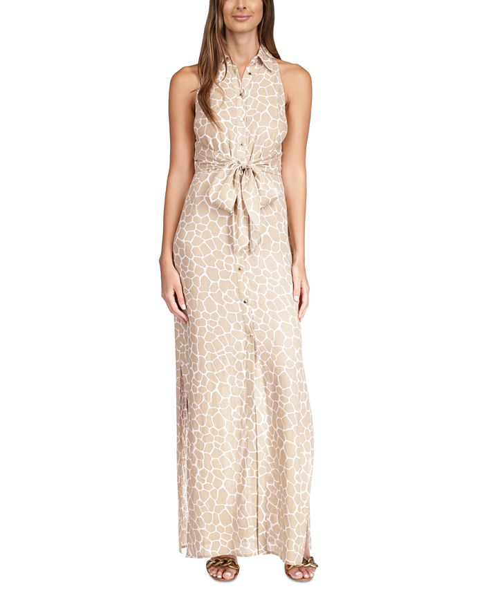 Michael Kors Women's Giraffe-Print Sleeveless Maxi Dress & Reviews -  Dresses - Women - Macy's