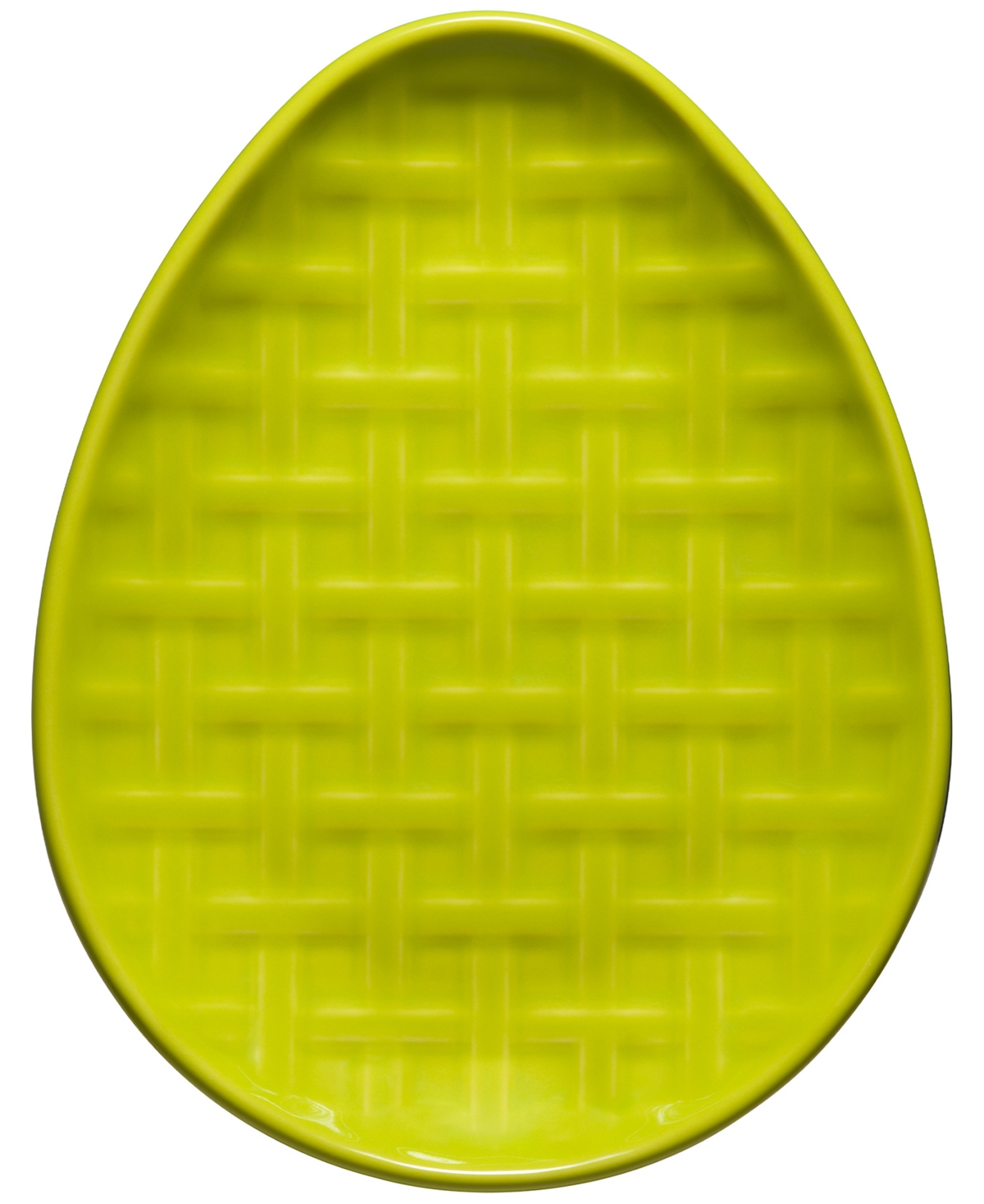 Fiesta Embossed Egg Plate In Lemongrass