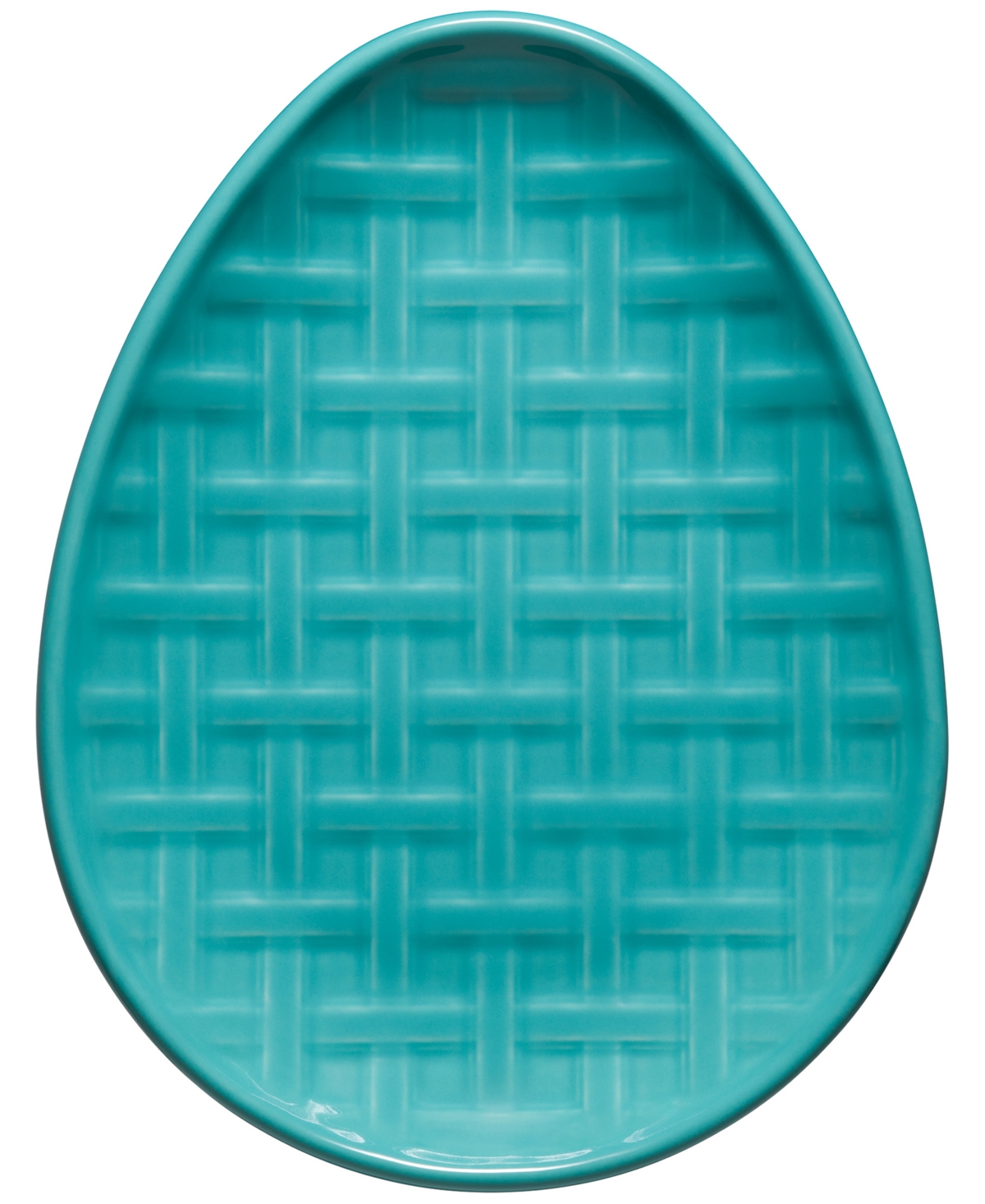 Fiesta Embossed Egg Plate In Turquoise