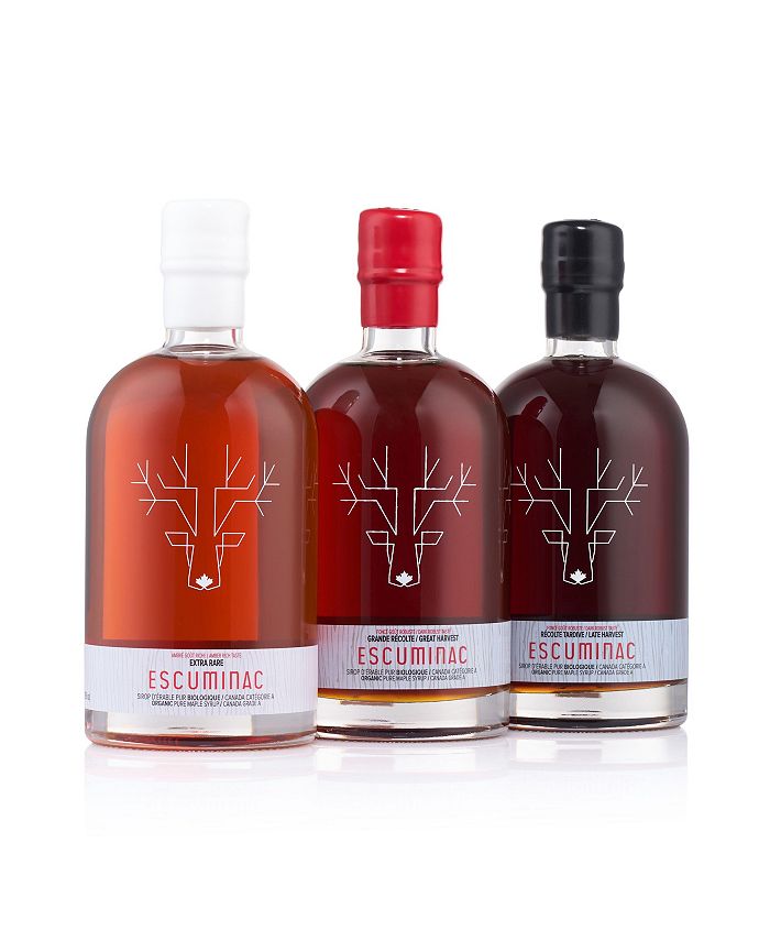 Escuminac Canadian Maple Syrup Set 100 Pure & Organic, Including our 3