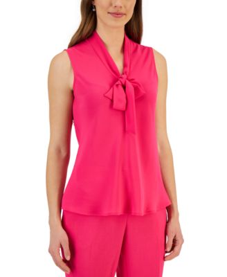 Kasper - Tie-Neck Top