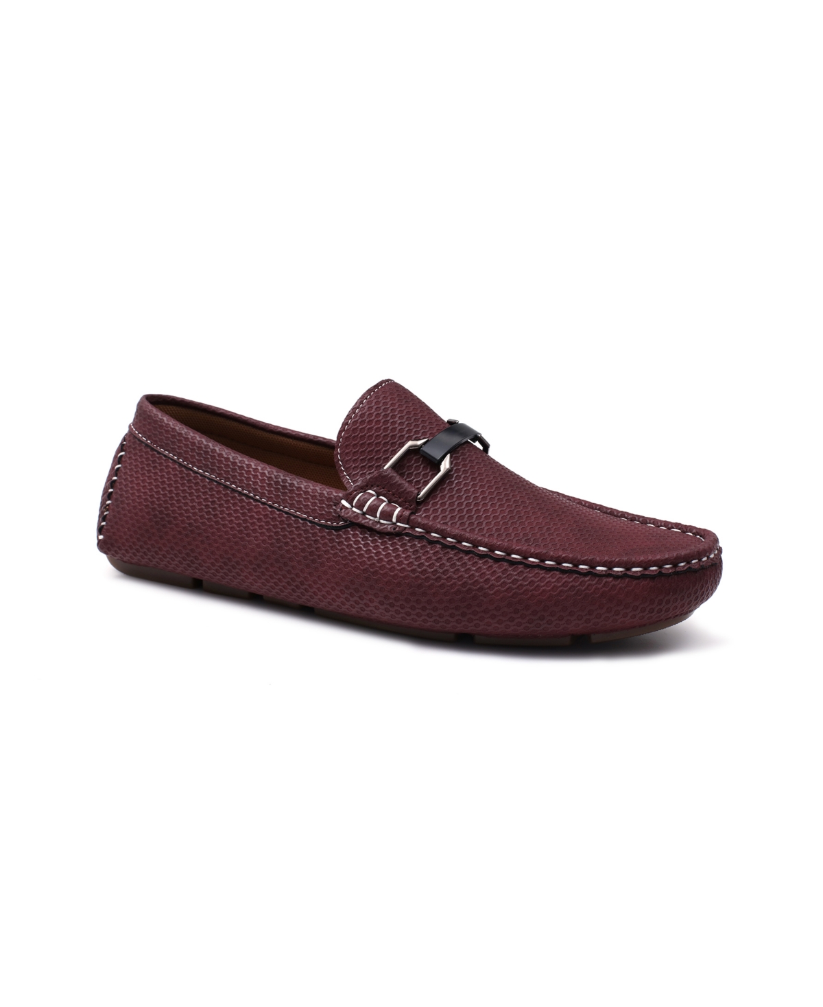 Aston Marc Men's Charter Driving Loafers In Maroon