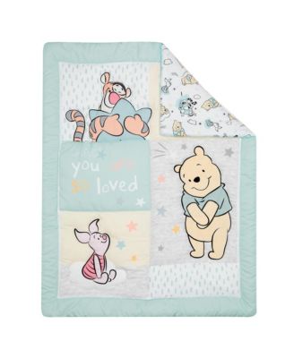 Lambs & Ivy Disney Baby Winnie The Pooh Hugs 3-Piece Nursery Crib ...