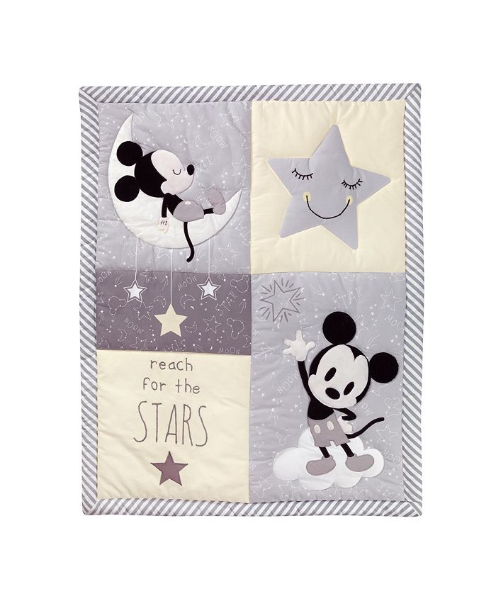 Exclusive Lambs & Ivy Signature Gray Linen With White Trim 4-Sided Crib