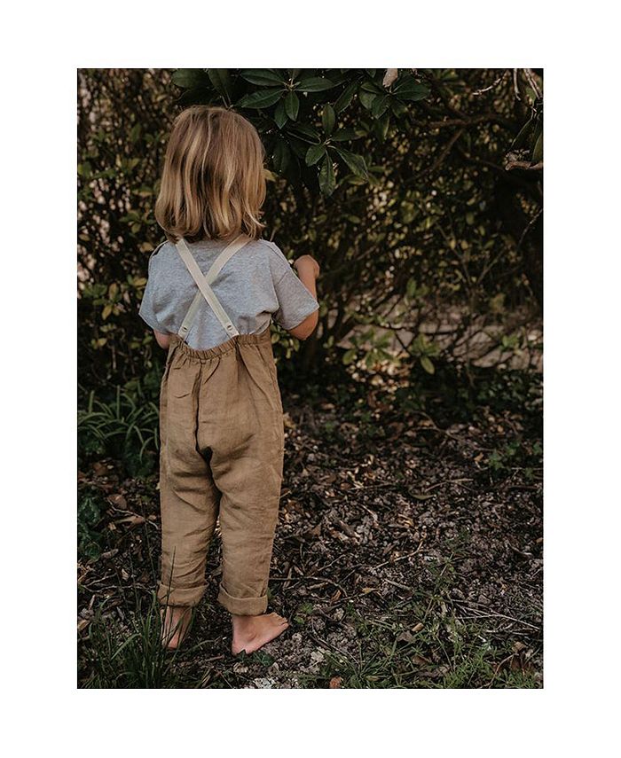 The Simple Folk Child Boy and Child Girl Rustic Organic Linen Overall ...