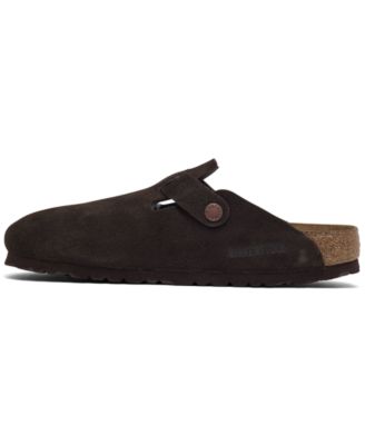 Women's Boston Soft Footbed Suede Leather Clogs from Finish Line
