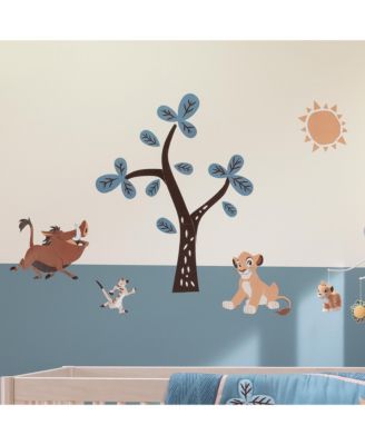 Disney Baby Lion King Adventure Tree with Simba/Timon/Pumbaa Wall Decals/Stickers by