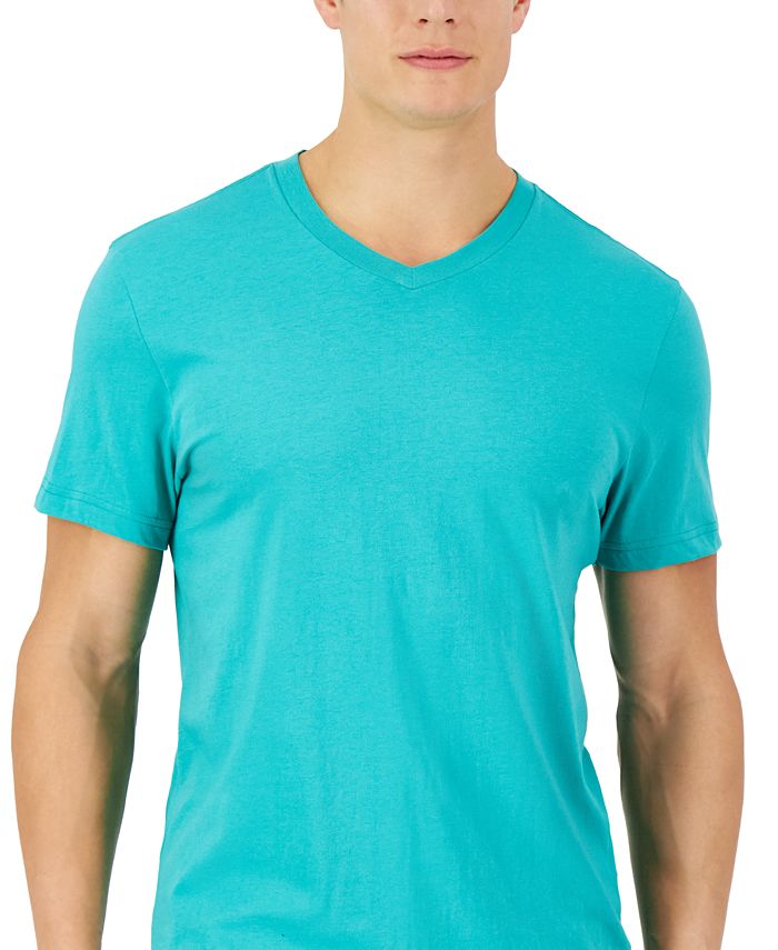 Club Room Men's Solid V-Neck T-Shirt, Created for Macy's - Macy's