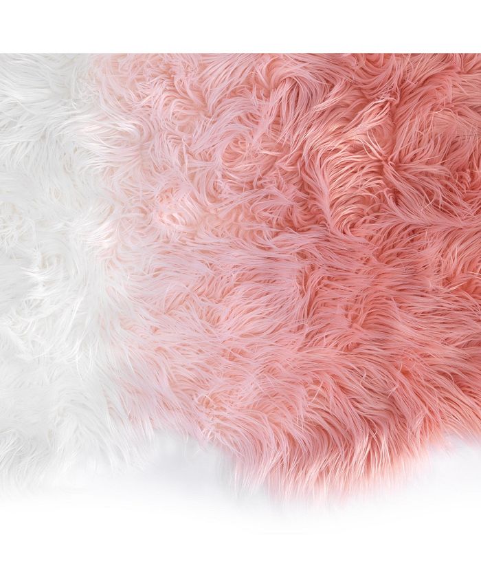 Lambs & Ivy Watercolor Pastel Pink/White Ombre DipDyed Nursery Area