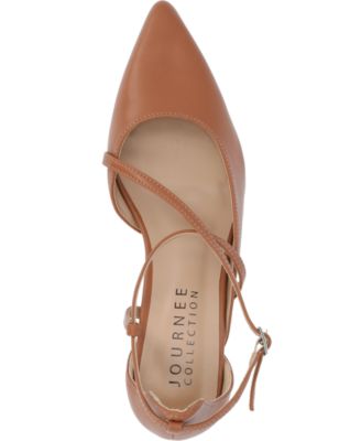 Women's Galvinn Strappy Pointed Toe Block Heel Pumps